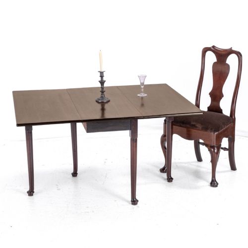 GEORGE I PAD FOOT MAHOGANY DROP LEAF GATELEG DINING TABLE C1720 GEORGIAN - ADDITIONAL PHOTO 1