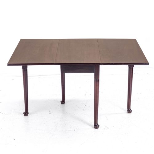 GEORGE I PAD FOOT MAHOGANY DROP LEAF GATELEG DINING TABLE C1720 GEORGIAN - ADDITIONAL PHOTO 3