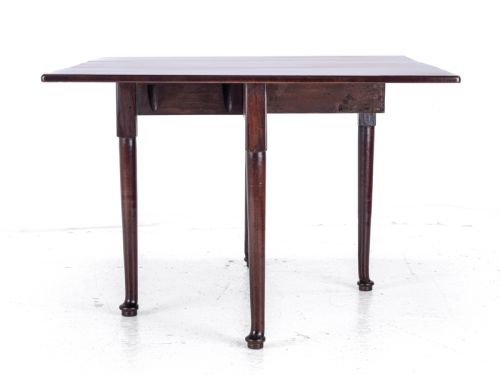 GEORGE I PAD FOOT MAHOGANY DROP LEAF GATELEG DINING TABLE C1720 GEORGIAN - ADDITIONAL PHOTO 8