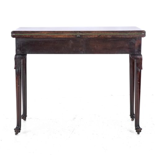 GEORGE II MAHOGANY CONSOLE CARDGAMES TABLE WITH DRAWER C1750 GEORGIAN - ADDITIONAL PHOTO 24