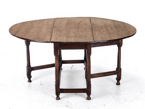 EARLY C18TH OVAL OAK GATELEG DROP LEAF COUNTRY DINING TABLE GEORGIAN QUEEN ANNE GEORGE I - ADDITIONAL PHOTO 5