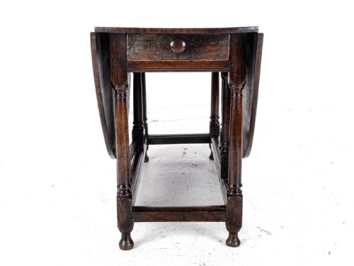 EARLY C18TH OVAL OAK GATELEG DROP LEAF COUNTRY DINING TABLE GEORGIAN QUEEN ANNE GEORGE I - ADDITIONAL PHOTO 14