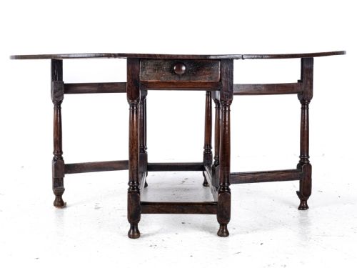 EARLY C18TH OVAL OAK GATELEG DROP LEAF COUNTRY DINING TABLE GEORGIAN QUEEN ANNE GEORGE I - ADDITIONAL PHOTO 15