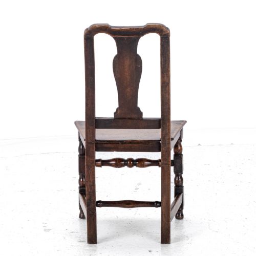 LATE C17TH QUEEN ANNE OAK SIDE CHAIRBACK STOOL COUNTRY HALL DINING - ADDITIONAL PHOTO 6