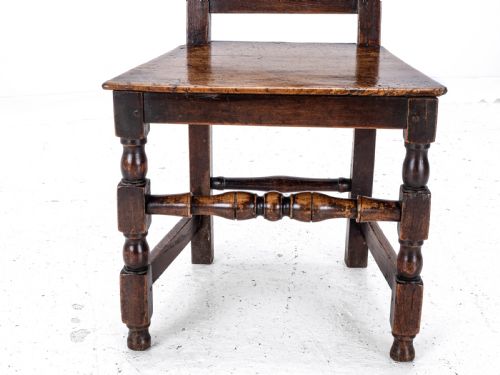 LATE C17TH QUEEN ANNE OAK SIDE CHAIRBACK STOOL COUNTRY HALL DINING - ADDITIONAL PHOTO 11