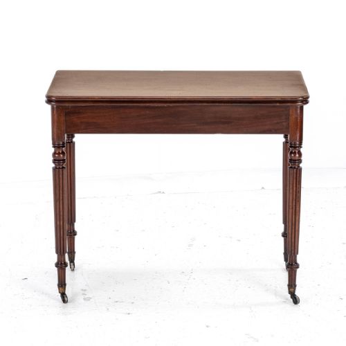 GEORGIAN REGENCY GILLOWSESQUE MAHOGANY CONSOLE TEA TABLE C1800 GEORGE III - ADDITIONAL PHOTO 1