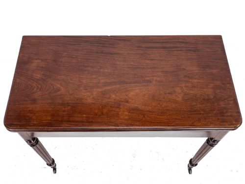 GEORGIAN REGENCY GILLOWSESQUE MAHOGANY CONSOLE TEA TABLE C1800 GEORGE III - ADDITIONAL PHOTO 8