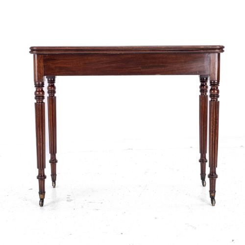 GEORGIAN REGENCY GILLOWSESQUE MAHOGANY CONSOLE TEA TABLE C1800 GEORGE III - ADDITIONAL PHOTO 9