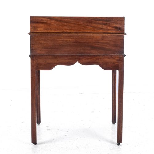 CHIPPENDALE STYLE C19TH MAHOGANY CLERKS DESK VICTORIAN - ADDITIONAL PHOTO 4