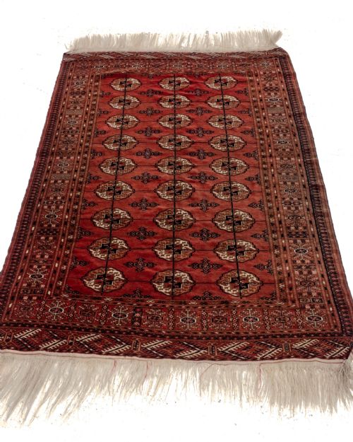 antique tekke turkmen rug 8'7x4'4 c1900 232x132cm oriental turkomen - CATEGORY: ANTIQUE RUGS - DATED 1900