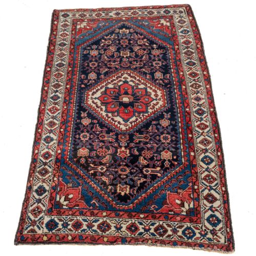 ANTIQUE MALAYER HAMADAN PERSIAN RUG C1930 6'4 X 3'10 192X116CM CARPET - ADDITIONAL PHOTO 4