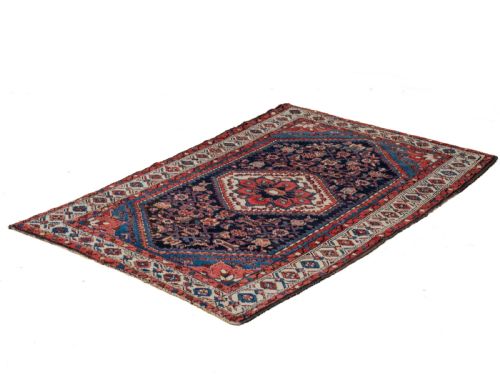ANTIQUE MALAYER HAMADAN PERSIAN RUG C1930 6'4 X 3'10 192X116CM CARPET - ADDITIONAL PHOTO 5