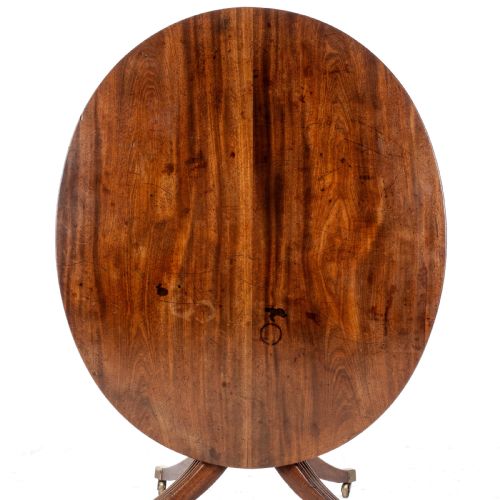 LATE C18TH MAHOGANY OVAL BREAKFAST DINING TABLE GEORGIAN GEORGE III - ADDITIONAL PHOTO 6