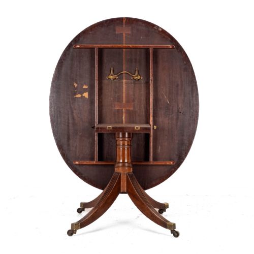 LATE C18TH MAHOGANY OVAL BREAKFAST DINING TABLE GEORGIAN GEORGE III - ADDITIONAL PHOTO 12