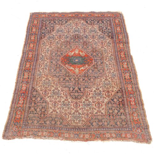 ANTIQUE SENNEH PERSIANN RUG 6'3 X 4'4 EARLY C20TH 190X132CM CARPET SEHNE - ADDITIONAL PHOTO 8