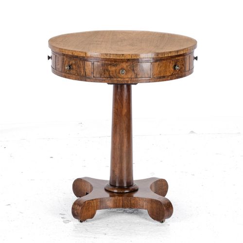 REGENCY ROSEWOOD SMALL DRUM TABLE C1825 GEORGIAN WILLIAM IV SIDE CENTER - ADDITIONAL PHOTO 5