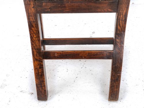 C18TH ELM CHIPPENDALE COUNTRY UPHOLSTERED SIDE DINING CHAIR GEORGIAN GEORGE III - ADDITIONAL PHOTO 12