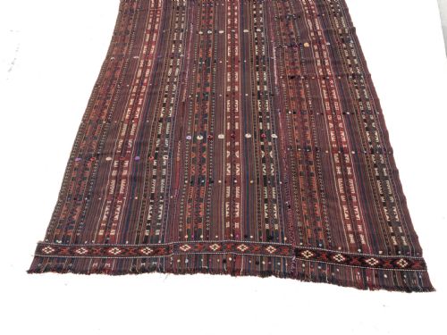 KORDI JAJIM PERSIAN TRIBAL KILIM FLAT WEAVE RUG 9'9X5'10 265X177CM JIJIM CICIM - ADDITIONAL PHOTO 1