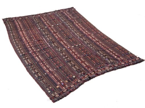 KORDI JAJIM PERSIAN TRIBAL KILIM FLAT WEAVE RUG 9'9X5'10 265X177CM JIJIM CICIM - ADDITIONAL PHOTO 4