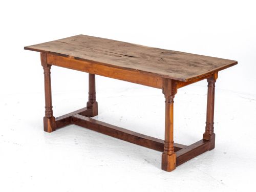 YEW WOOD C17TH STYLE COUNTRY REFECTORY DINING TABLE YEWWOOD - ADDITIONAL PHOTO 8