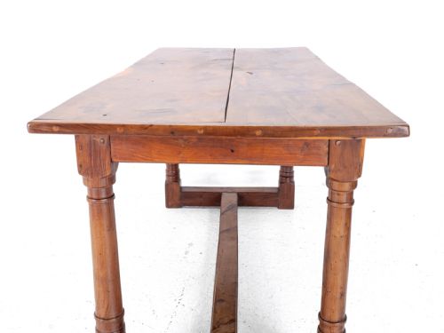 YEW WOOD C17TH STYLE COUNTRY REFECTORY DINING TABLE YEWWOOD - ADDITIONAL PHOTO 24