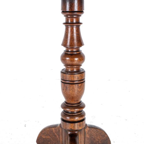 GEORGIAN OAK COUNTRY WINE TRIPOD TABLE C1800 GEORGE III SIDE LAMP - ADDITIONAL PHOTO 7