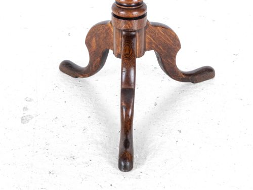 GEORGIAN OAK COUNTRY WINE TRIPOD TABLE C1800 GEORGE III SIDE LAMP - ADDITIONAL PHOTO 12