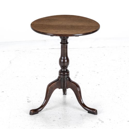 C18TH GEORGIAN OAK COUNTRY WINE TILT TOP TRIPOD TABLE GEORGE III SIDE LAMP - ADDITIONAL PHOTO 2