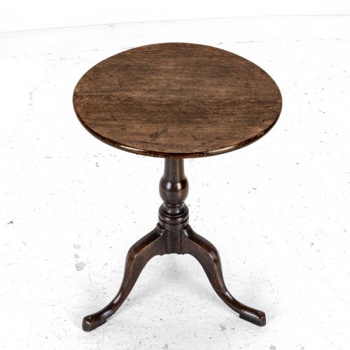 C18TH GEORGIAN OAK COUNTRY WINE TILT TOP TRIPOD TABLE GEORGE III SIDE LAMP - ADDITIONAL PHOTO 4
