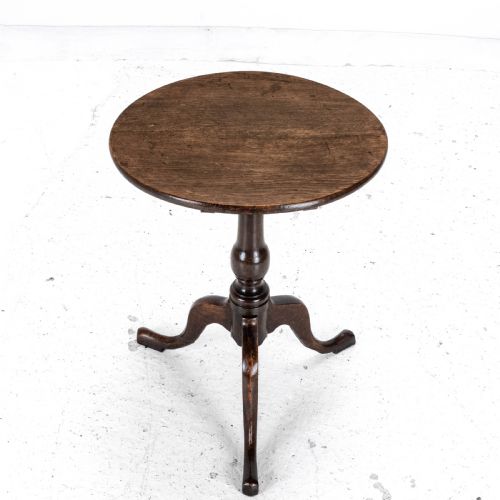 C18TH GEORGIAN OAK COUNTRY WINE TILT TOP TRIPOD TABLE GEORGE III SIDE LAMP - ADDITIONAL PHOTO 6