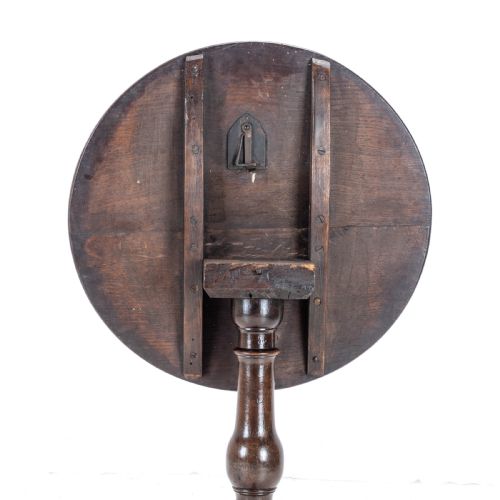 C18TH GEORGIAN OAK COUNTRY WINE TILT TOP TRIPOD TABLE GEORGE III SIDE LAMP - ADDITIONAL PHOTO 8