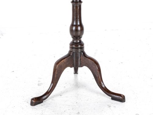 C18TH GEORGIAN OAK COUNTRY WINE TILT TOP TRIPOD TABLE GEORGE III SIDE LAMP - ADDITIONAL PHOTO 11