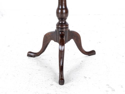 C18TH GEORGIAN OAK COUNTRY WINE TILT TOP TRIPOD TABLE GEORGE III SIDE LAMP - ADDITIONAL PHOTO 12
