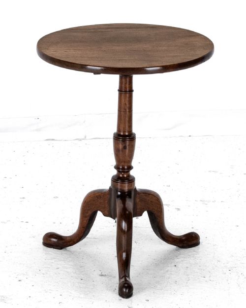 georgian c18th mahogany tripod wine table george iii flip top side occasional - CATEGORY: ANTIQUE TABLES - DATED 18TH CENTURY