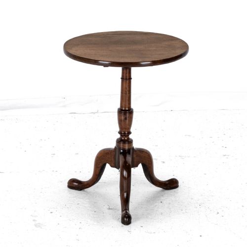 GEORGIAN C18TH MAHOGANY TRIPOD WINE TABLE GEORGE III FLIP TOP SIDE OCCASIONAL - ADDITIONAL PHOTO 4