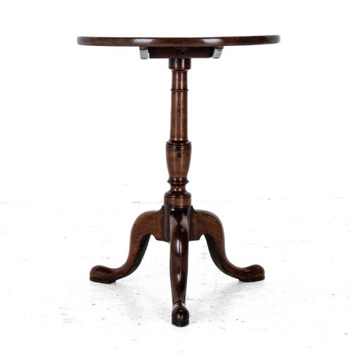 GEORGIAN C18TH MAHOGANY TRIPOD WINE TABLE GEORGE III FLIP TOP SIDE OCCASIONAL - ADDITIONAL PHOTO 7