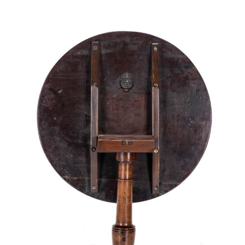 GEORGIAN C18TH MAHOGANY TRIPOD WINE TABLE GEORGE III FLIP TOP SIDE OCCASIONAL - ADDITIONAL PHOTO 10