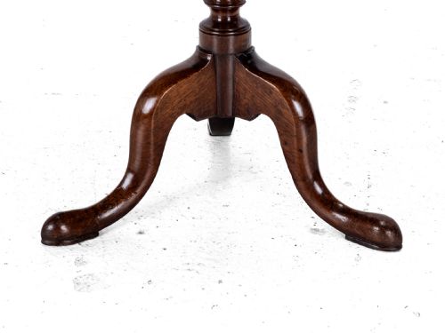 GEORGIAN C18TH MAHOGANY TRIPOD WINE TABLE GEORGE III FLIP TOP SIDE OCCASIONAL - ADDITIONAL PHOTO 14