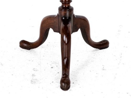 GEORGIAN C18TH MAHOGANY TRIPOD WINE TABLE GEORGE III FLIP TOP SIDE OCCASIONAL - ADDITIONAL PHOTO 15