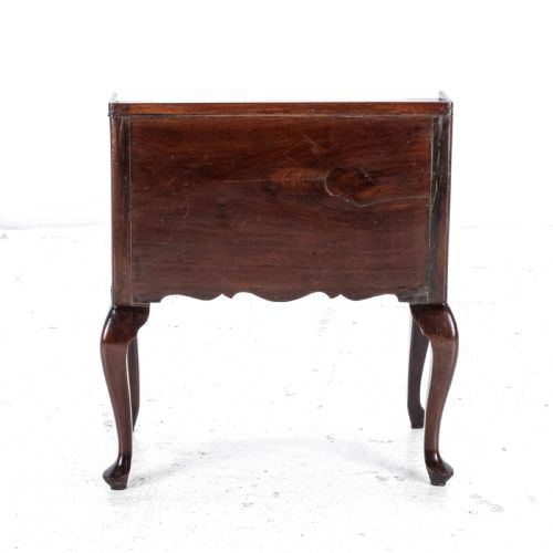 GEORGIAN MAHOGANY BEDSIDE CABINET SIDE TABLE LATE C18TH GEORGE III - ADDITIONAL PHOTO 5