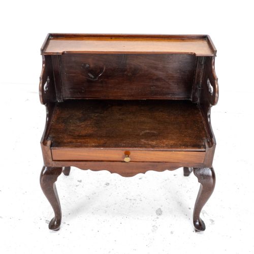 GEORGIAN MAHOGANY BEDSIDE CABINET SIDE TABLE LATE C18TH GEORGE III - ADDITIONAL PHOTO 7