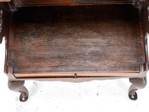 GEORGIAN MAHOGANY BEDSIDE CABINET SIDE TABLE LATE C18TH GEORGE III - ADDITIONAL PHOTO 9