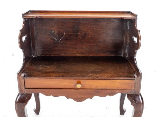 GEORGIAN MAHOGANY BEDSIDE CABINET SIDE TABLE LATE C18TH GEORGE III - ADDITIONAL PHOTO 10