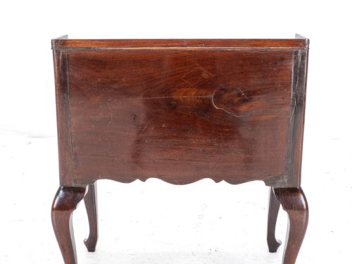 GEORGIAN MAHOGANY BEDSIDE CABINET SIDE TABLE LATE C18TH GEORGE III - ADDITIONAL PHOTO 14