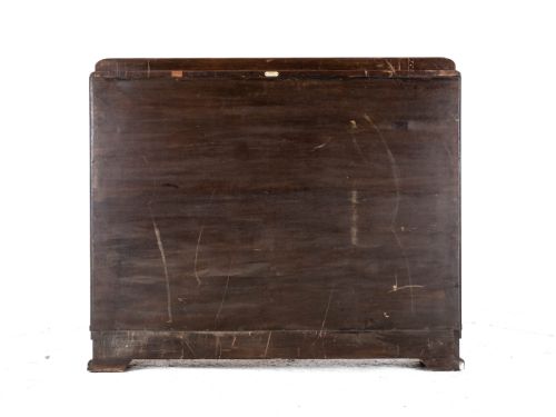ART DECO C1920 BURR WALNUT DISPLAY CABINET SIDEBOARD BY LEEMINGS OF HALIFAX - ADDITIONAL PHOTO 4
