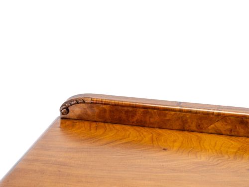 ART DECO C1920 BURR WALNUT DISPLAY CABINET SIDEBOARD BY LEEMINGS OF HALIFAX - ADDITIONAL PHOTO 11
