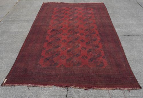 ANTIQUE C19TH ERSARI TURKMEN AFGHAN CARPET 15'6 X 9'7 479X291 CM LARGE RUG - ADDITIONAL PHOTO 17
