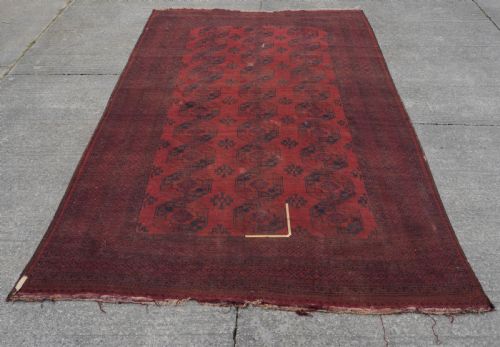 ANTIQUE C19TH ERSARI TURKMEN AFGHAN CARPET 15'6 X 9'7 479X291 CM LARGE RUG - ADDITIONAL PHOTO 18