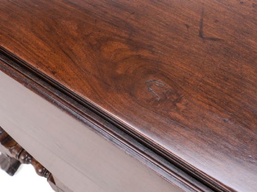 GEORGE II RED WALNUT DROP LEAF OVAL GATELEG DINING TABLE C1730 GEORGIAN - ADDITIONAL PHOTO 15