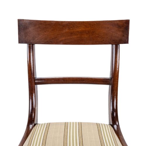 REGENCY BAR BACK MAHOGANY SET OF 6 DINING CHAIRS C1820 GEORGIAN GEORGE III IV - ADDITIONAL PHOTO 13